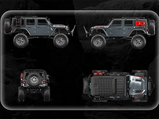 JMT-132874 1:10 Scale Off-Road RC Monster Truck with 4WD, 2.4GHz Remote Control, LED Lights, and 18km/h Speed