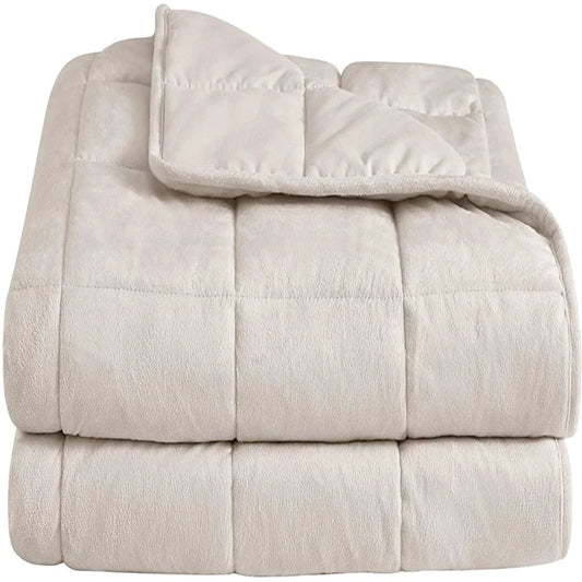 JMT-367946 Velvet Fabric Weighted Blanket with Removable Cover for Adults and Babies - Various Sizes Available