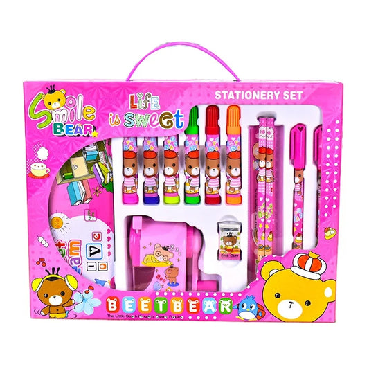 JMT-108170 14-Piece Back to School Stationery Set for Kids - Essential School Supplies and Gift Items