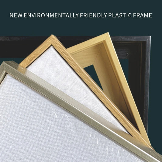 JMT-340618 Modern Black Floating Frame for Canvas and Art Prints, Sizes A4 A3 10" 12" 8" 7" 12''