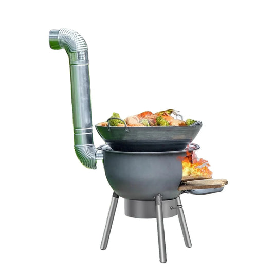 JMT-694666 High-Efficiency Portable Wood Cook Stove for Outdoor Cooking and Camping