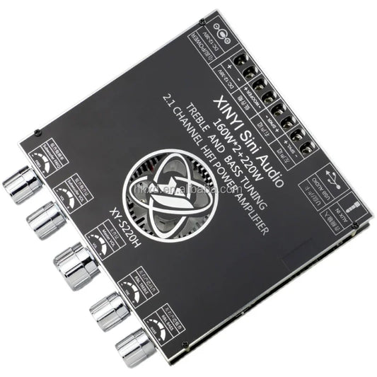 JMT-430858 2.1 Channel Bluetooth 5.0 TDA7498E Subwoofer Amplifier Module 160W*2 + 220W Power Audio System