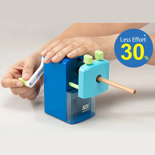 JMT-449226 Adjustable Pencil Sharpener for 7-11.6mm Tips with 30% Less Effort – Ideal for Students