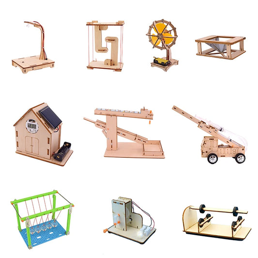 JMT-603146 STEM Educational Wooden Puzzle Kit for Kids – Science Assembly Physics Toys