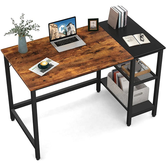 JMT-284554 L-Shaped Modern Office Desk - Luxury Wood Chipboard Corner Computer Table for Study