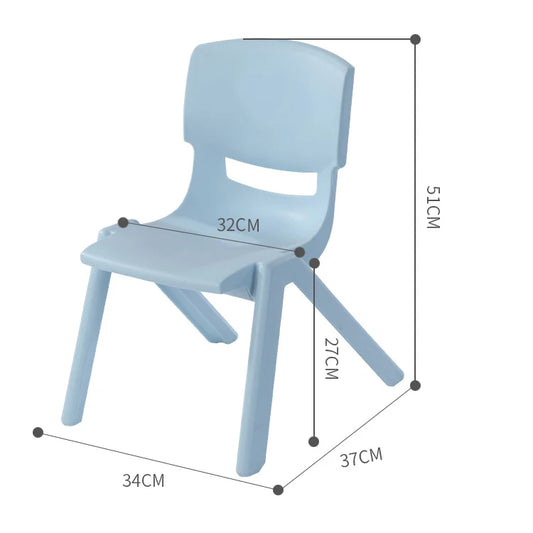JMT-334282 Colourful Stackable PP Plastic Chairs for Kids – Indoor Use Furniture