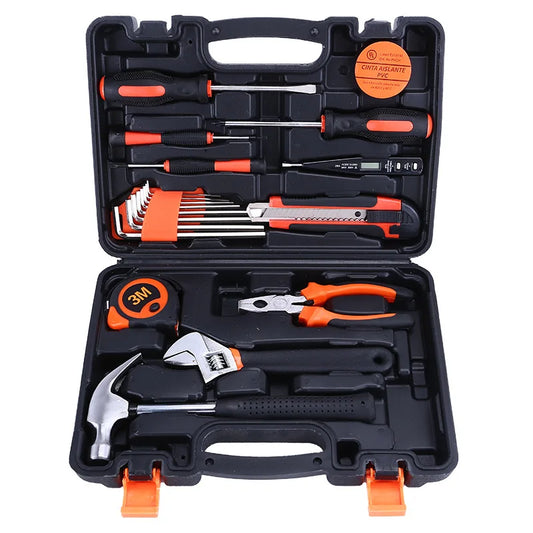 JMT-848778 19-Piece Professional Car Repair Tool Set for Home Users - Hand Screwdrivers and Socket Mechanics Tools