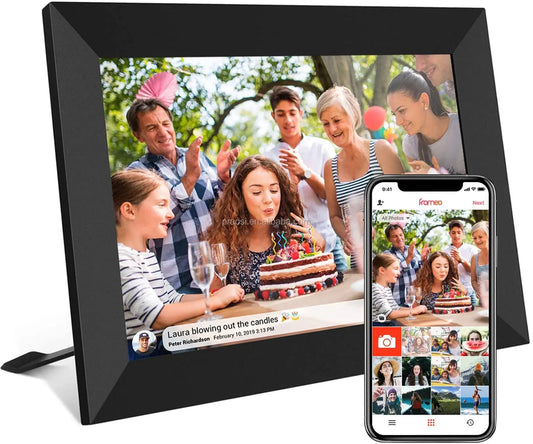 JMT-175626 7-Inch WiFi Touch Screen Digital Photo Frame with Frameo App for Easy Sharing