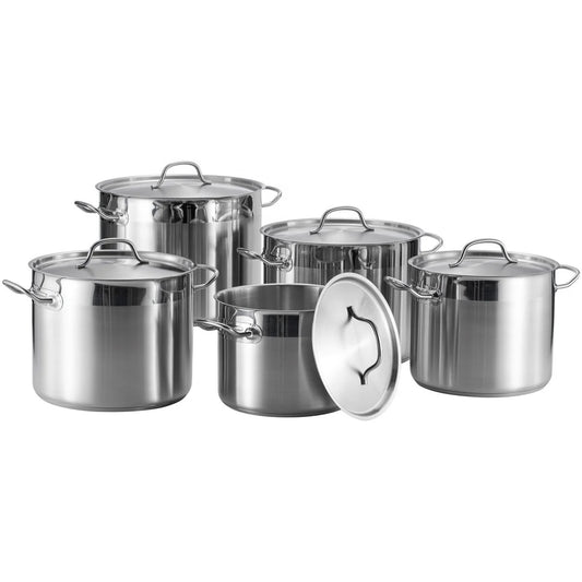 JMT-281610 Stainless Steel Stockpot - 24/26/28/30cm Commercial Kitchen Cookware