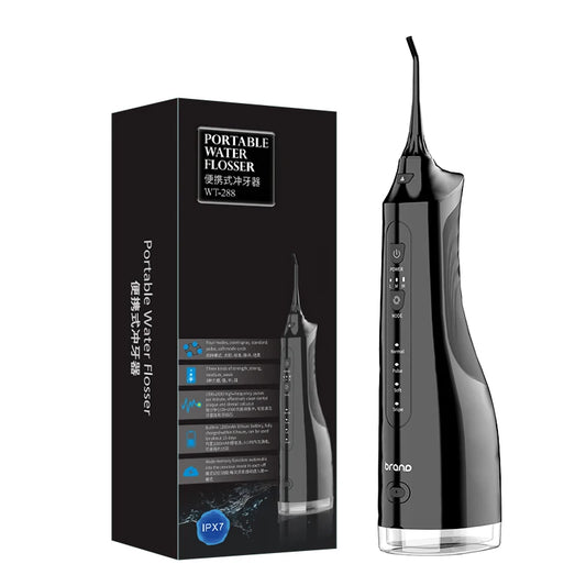 JMT-978634 Rechargeable Portable Water Flosser with 3 Cleaning Modes for Travel and Oral Care
