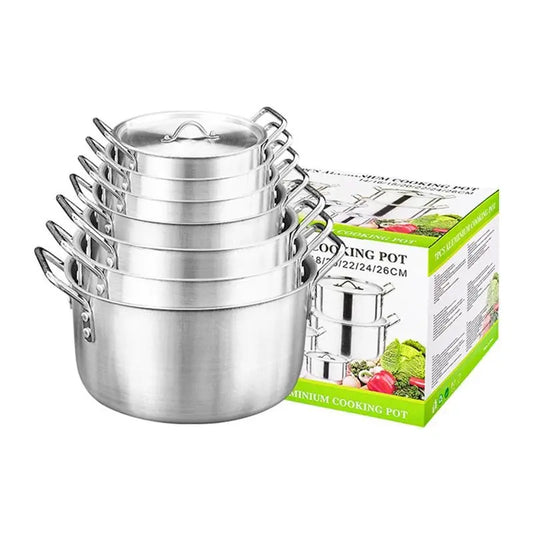 JMT-756170 Durable Stainless Steel Non-Stick Cookware Set - 5/7 Pieces Induction Compatible Pots and Pans for Modern Cooking