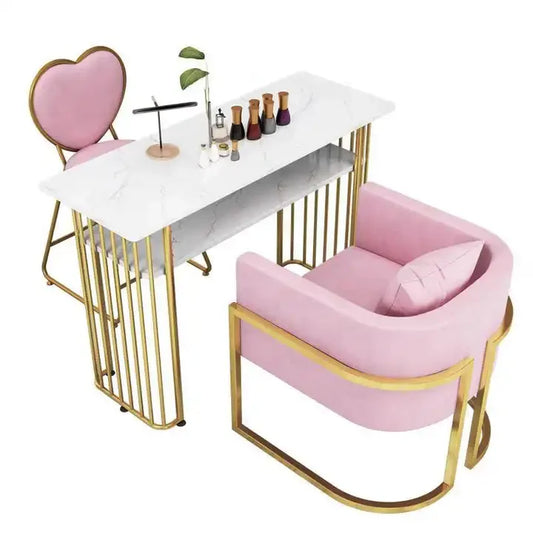 JMT-698186 Modern Multi-Function Nail Manicure Table and Chair Set for Beauty Salons