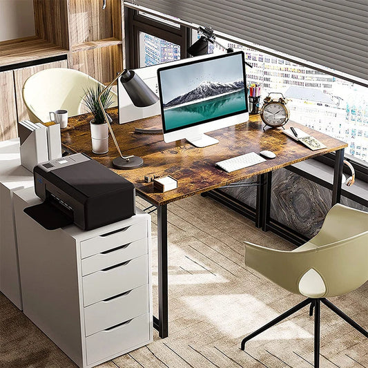 JMT-350090 Wooden Computer Desk for Study and Writing - Sturdy Wood Furniture