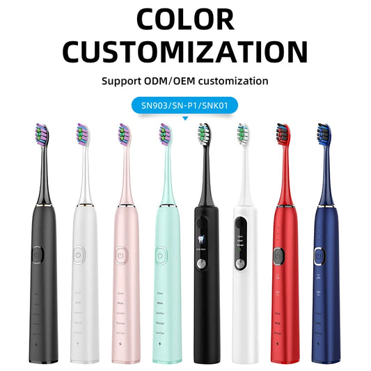 JMT-175242 Ultrasonic Rechargeable Electric Toothbrush for Effective Teeth Cleaning