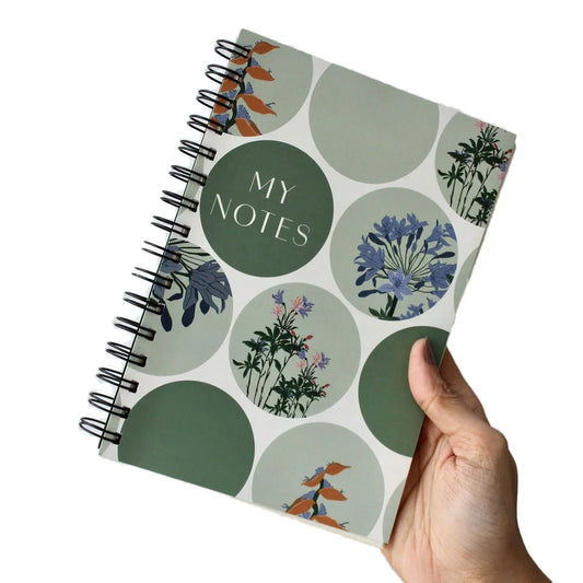 JMT-962442 Custom Logo Design Spiral Notebook with Kraft Cover, A5 and A6 Sizes, Office Journal with PVC Leather Finish