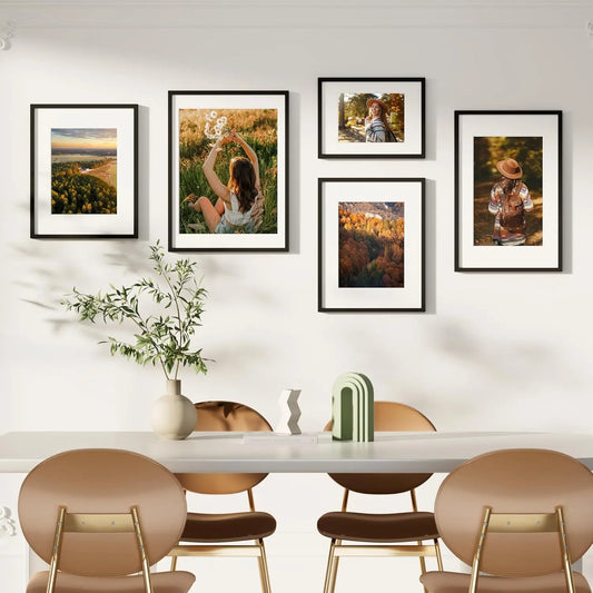JMT-585802 Customisable A4 Wooden Photo Frame for Desktop and Wall Mounting in Various Sizes