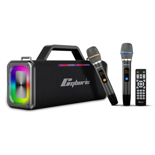 JMT-528650 X12 200W Portable Subwoofer Speaker with Wireless Microphone Support for Outdoor Karaoke