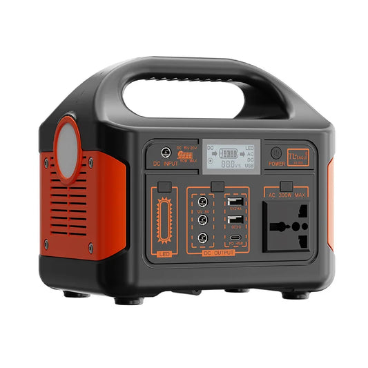JMT-523082 300W Outdoor Power Station with LiFePO4 Battery and Pure Sine Wave Output, 184Wh/230Wh, Lightweight Design