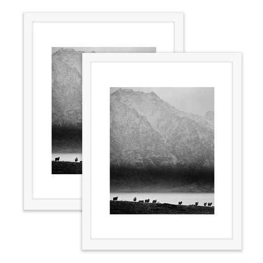 JMT-028746 Black Wooden Picture Frame Set for A4, A3, A2, and A1 Sizes