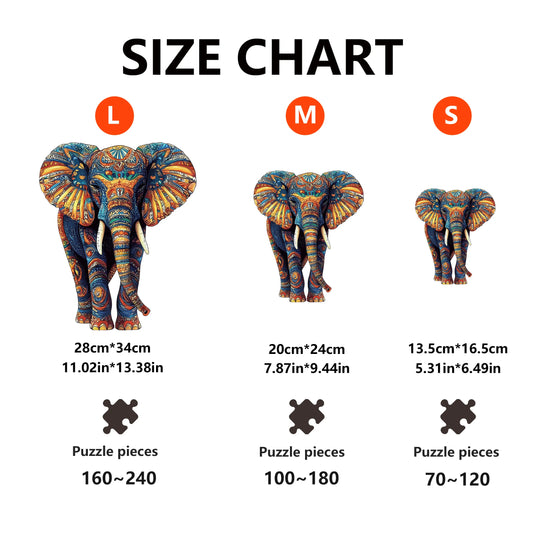 JMT-030282 DIY Unique Shape Wooden Animal A4 Jigsaw Puzzle for Adults with Wooden Pieces