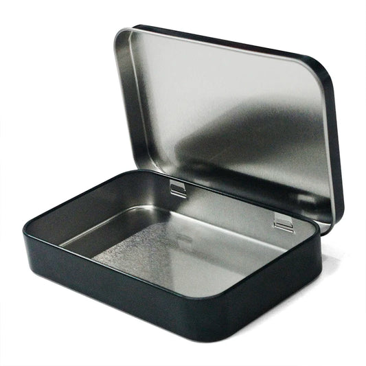 JMT-256202 Custom Mini Square Hinged Tin Box for Food, Gifts, and More - 130x85x23mm