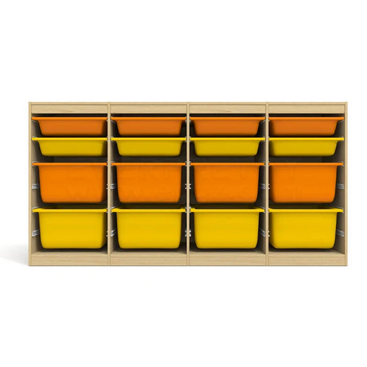 JMT-002954 Colourful Wooden Toy Storage Cabinet for Kids - Kindergarten Nursery Furniture
