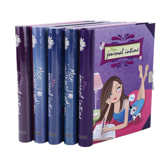 JMT-076554 Girls Luxury Diary Notebook with Lock, A4 Size Journal for Secret Thoughts