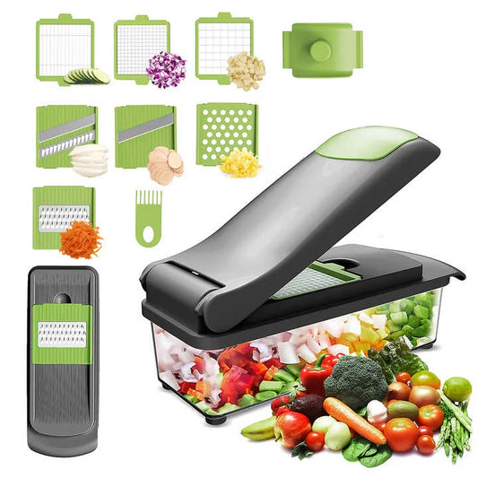 JMT-345994 Manual Multi-Function Vegetable Chopper with Kitchen Accessories