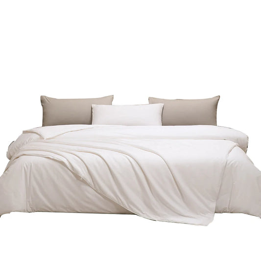 JMT-974730 Cotton Printed Quilt Comforter Set for King and Queen Sizes with Duck Filling