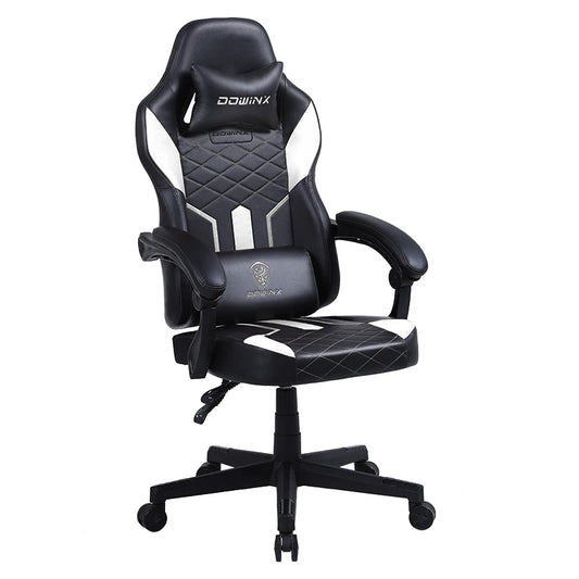 JMT-518538 Ergonomic Gaming Chair with PU Leather Upholstery and Height Adjustable Features