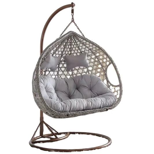 JMT-990794 Outdoor Rattan Swing Pod Double Seater Chair for Garden or Patio