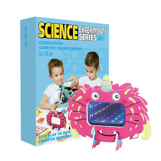 JMT-128586 3D Time and Space Tunnel Jigsaw Puzzle for Kids, Unique Shaped DIY Game