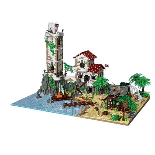 JMT-654026 Pirate Bay Puzzle Building Block Assembly Set - 8028 Pieces