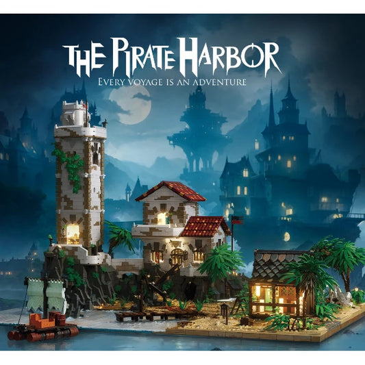 JMT-654026 Pirate Bay Puzzle Building Block Assembly Set - 8028 Pieces