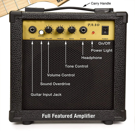 JMT-842186 10W Professional Guitar Amplifier - 110V Speaker Amplifier for Exceptional Sound Quality