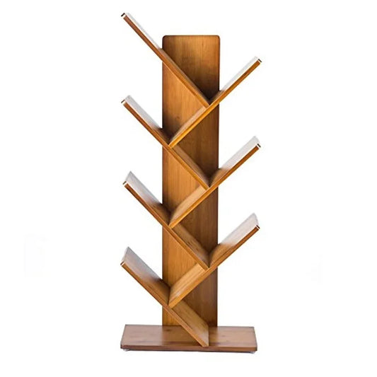JMT-451850 Modern Tree-Shaped Wood Bookshelf - Stylish Storage Solution for Books and Decor
