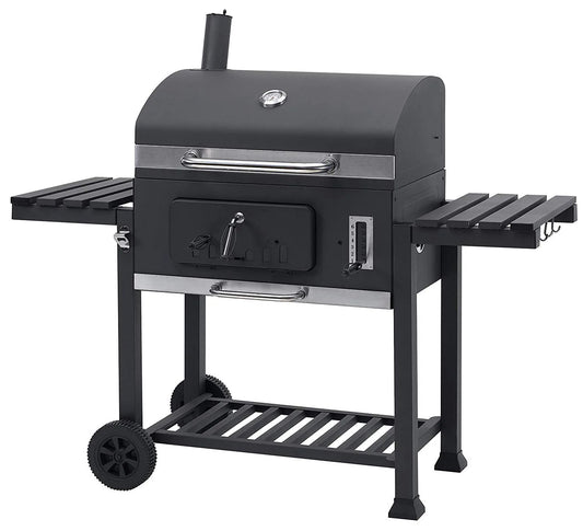 JMT-565898 Charcoal BBQ Grill Trolley with Side Table in Multiple Sizes