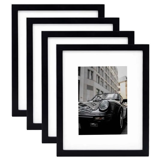 JMT-864906 Black Wooden A4 & A3 Picture Frames Set for 6x8 Pictures – Set of 3 & 4 & 6