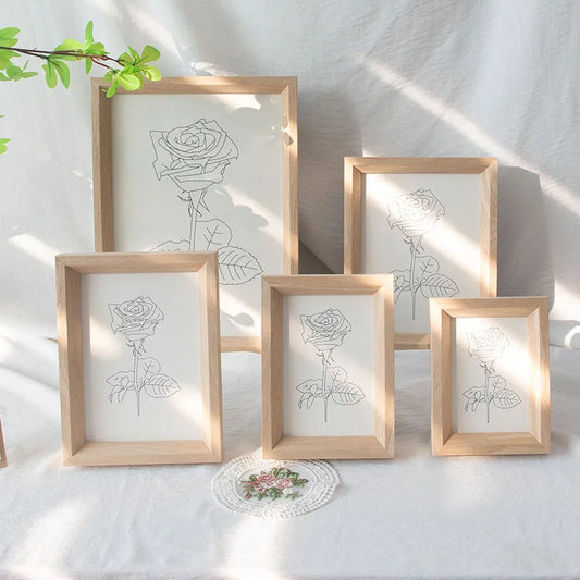 JMT-010634 Handmade Wooden Photo Frame - Custom Size, Environmentally Friendly Materials