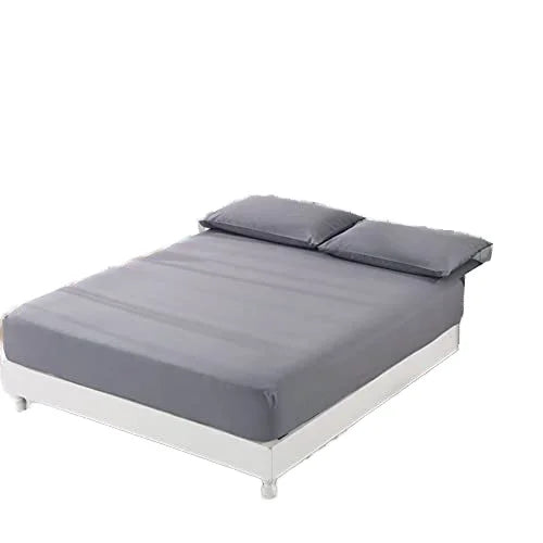 JMT-745354 Queen Size White Bed Sheet with Pure Silver Fiber for EMF Earthing and Grounding Connection