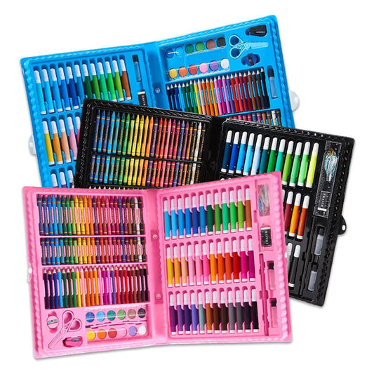 JMT-224586 Children's Watercolor Pen Set - 150 Washable Stationery Tools for Creative Drawing