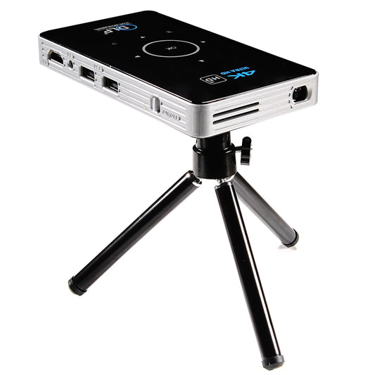 JMT-854538 Compact LED Mini Projector C6 with Full HD 4K Support for Home Cinema Experience