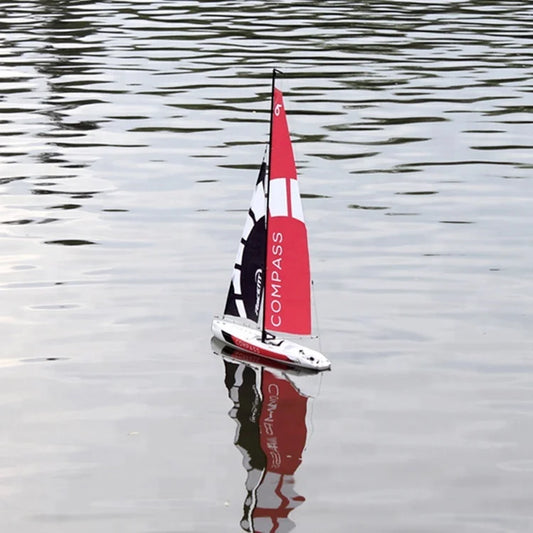 JMT-790538 Volantex COMPASS RTR Remote Control Sailboat - Durable ABS Plastic RC Pool Boat