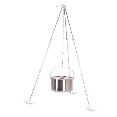 JMT-365834 Durable Aluminium Alloy Tripod Cooking Stand for Outdoor Camping and Picnics