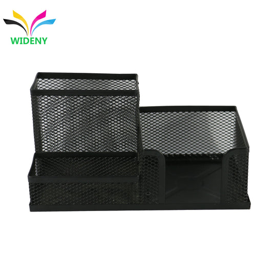 JMT-190666 Metal Desktop Organizer with Pen and Card Holder for Office and School Use