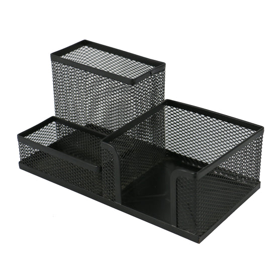 JMT-190666 Metal Desktop Organizer with Pen and Card Holder for Office and School Use