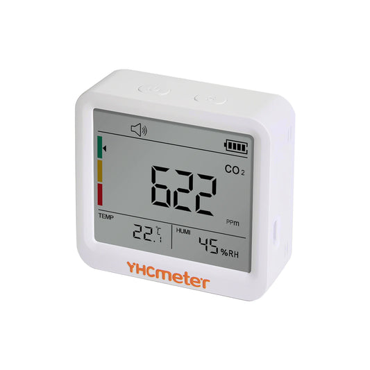 JMT-300618 Indoor CO2 Meter with Temperature and Humidity Sensor, 3-in-1 Air Quality Monitor