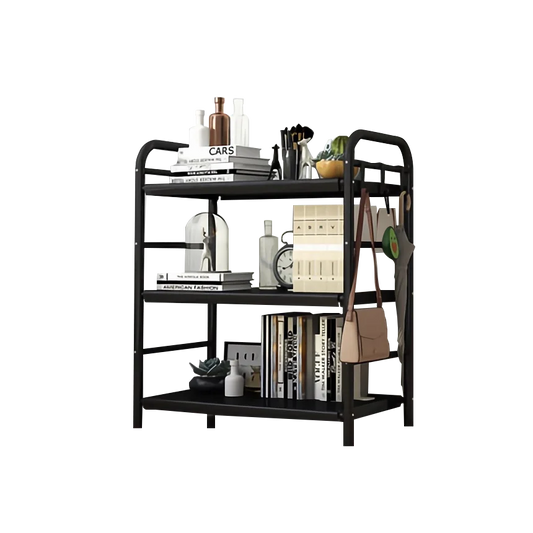 JMT-582922 Multifunctional 40cm Iron Bookcase - Easy Assembly Luxury Storage Unit