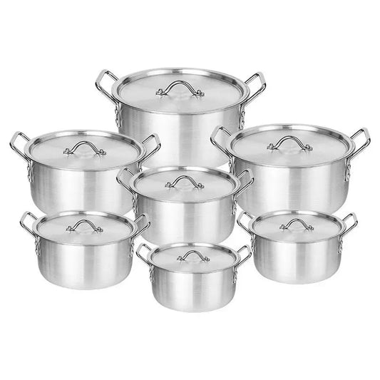 JMT-756170 Durable Stainless Steel Non-Stick Cookware Set - 5/7 Pieces Induction Compatible Pots and Pans for Modern Cooking
