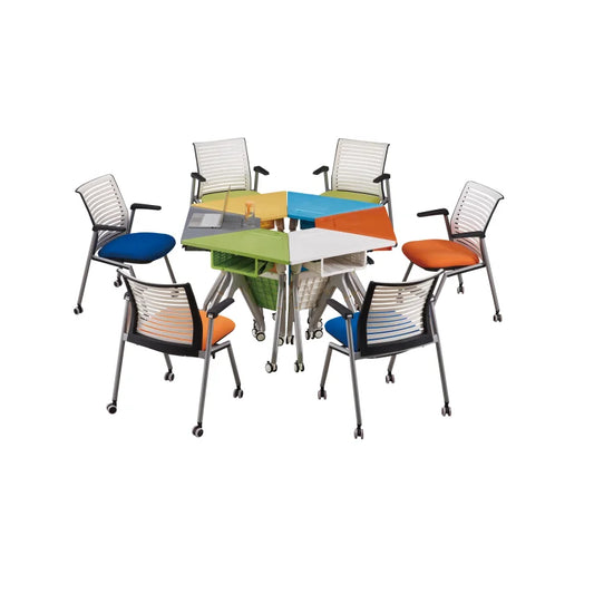 JMT-034570 Classroom Desk and Chair Set for School Students - Durable Furniture for Learning Environment